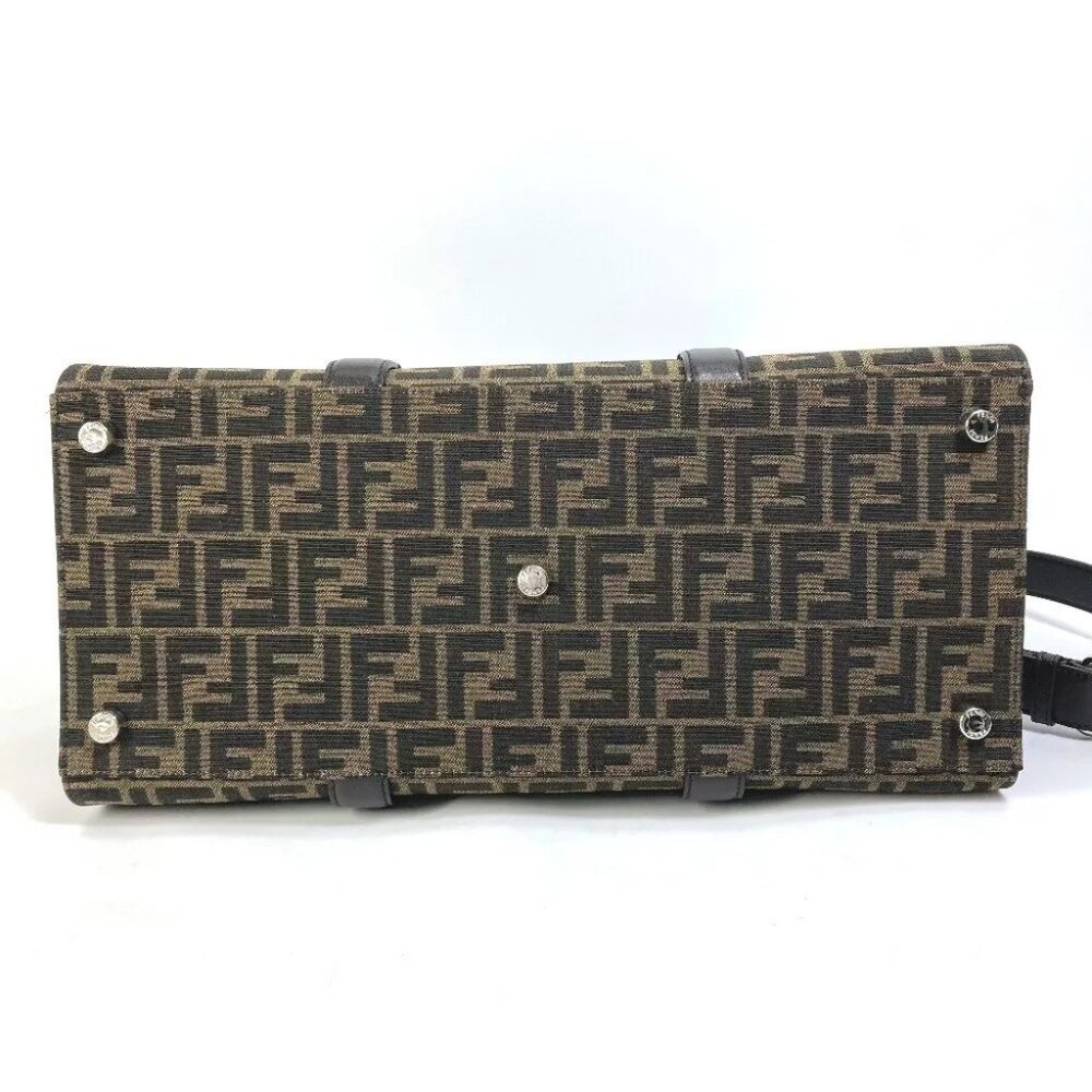 FENDI Crossbody Zucca Shopping bag 2WAY Shoulder Bag Hand Bag Tote Bag - Picture 7 of 16